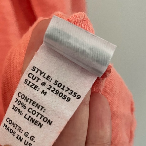 Cut Loose Cotton/Linen Pink Tunic/Blouse Size Medium - Picture 8 of 10